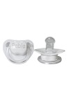 Set de Muselina Doudou y chupete personalizado gris