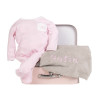 Canastilla Maleta Manta y Pijama para Recién Nacido rosa
