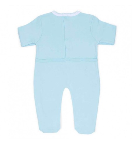 Canastilla Clásica Esencial con Osito Teddy azul