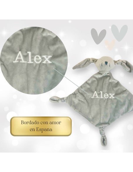 Doudou y Chupete Personalizado con Nombre del Bebé | Regalo Único - Bebé de París