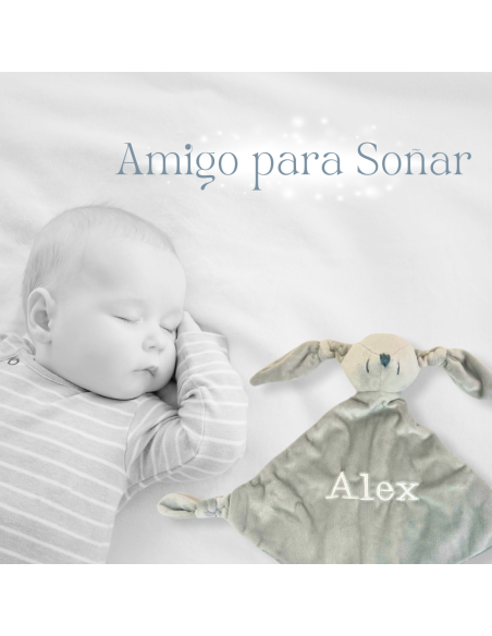 Doudou y Chupete Personalizado con Nombre del Bebé | Regalo Único - Bebé de París