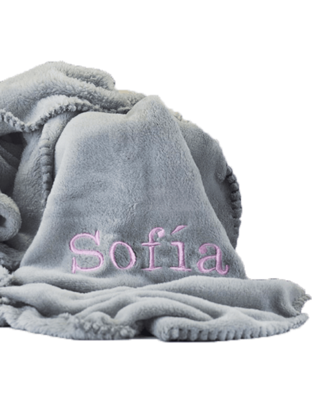 Vajilla de silicona + Manta polar invernal personalizada | Regalo Práctico para Bebé