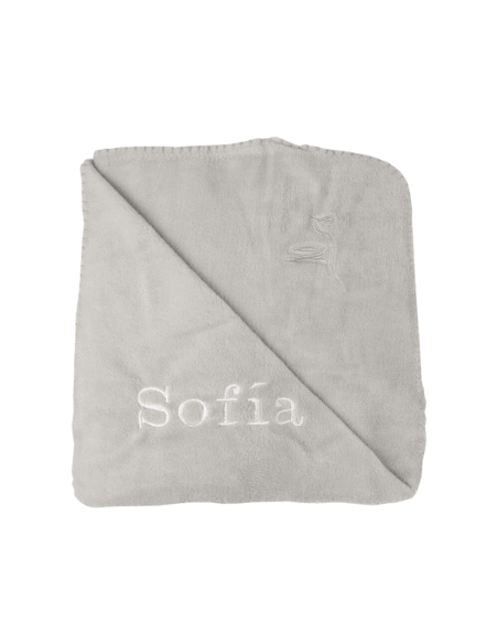 Vajilla de silicona + Manta polar invernal personalizada | Regalo Práctico para Bebé