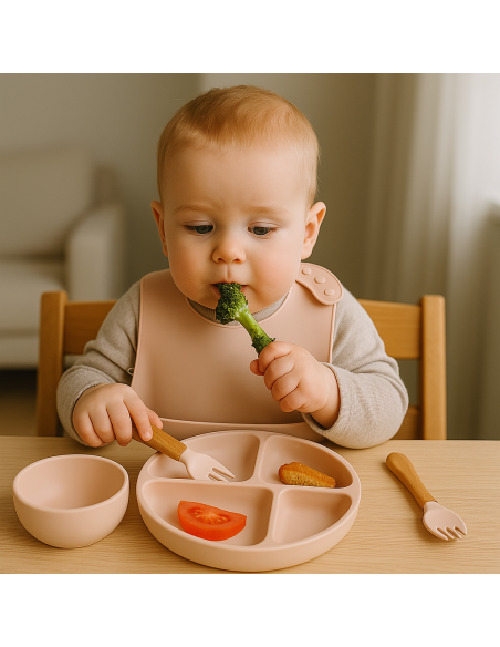 Set de Vajilla Ecológica de Silicona para Bebé | Comida segura y sostenible