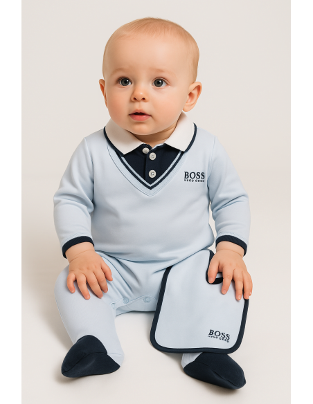 Canastilla Hugo Boss Serenity Azul Marino | Regalo de Marca y Lujo para Bebé - Bebé de París