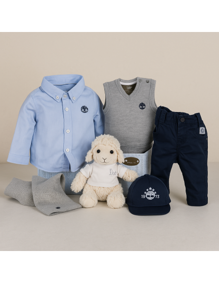Conjunto Elegant Timberland para bebé | Ropa de marca con estilo