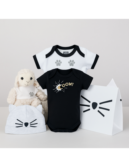 Set de bodies "Cat" Karl Lagerfeld para bebé | Moda original y de marca