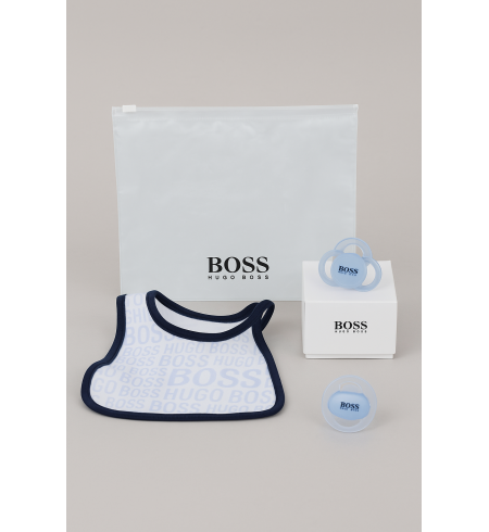 Pacifer Set White Hugo Boss |Canastillas y regalos bebé
