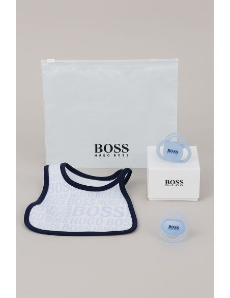 Pacifer Set White Hugo Boss |Canastillas y regalos bebé