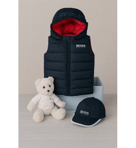 Canastilla Bebé Chaleco Hugo Boss | Regalo de Moda para Recién Nacidos – Bebé de París