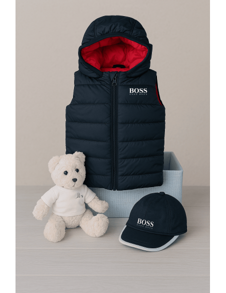 Canastilla Bebé Chaleco Hugo Boss | Regalo de Moda para Recién Nacidos – Bebé de París