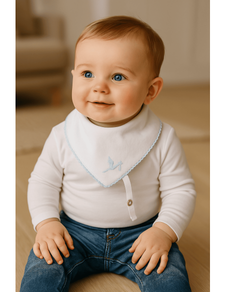 Set chupete y bandana para bebé | Accesorios con estilo para recién nacido
