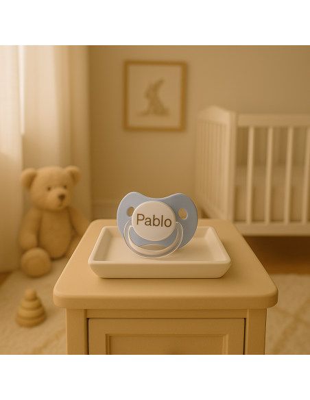 Caramelo de pañales, muselina y chupete personalizado | Regalo original para bebé
