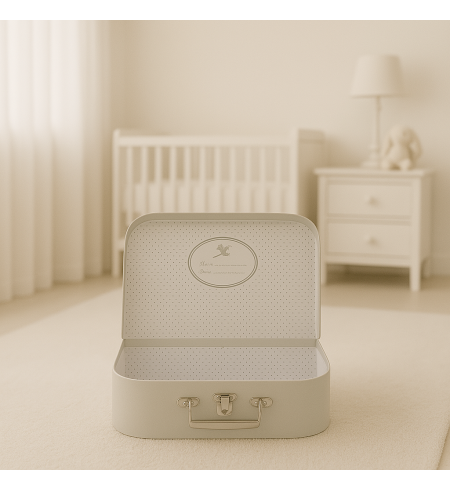 Canastilla con manta, pijama y doudou personalizados | Regalo único para recién nacido