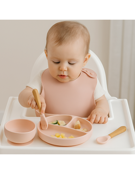Set de Vajilla Ecológica de Silicona para Bebé | Comida segura y sostenible