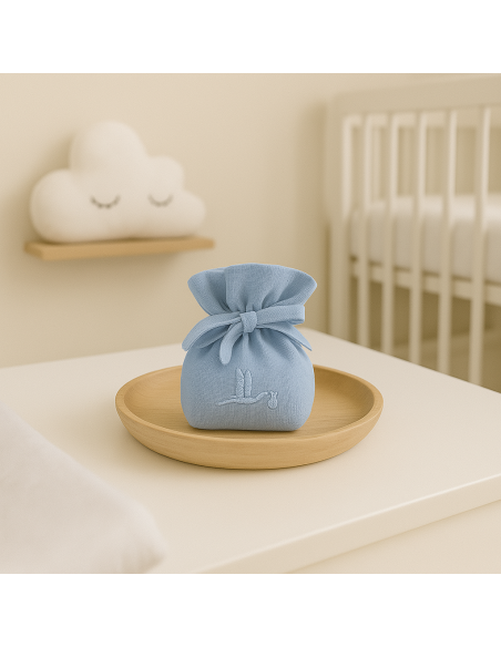 Canastilla con Babero Bordado para Bebé | Regalo Personalizado - Bebé de París