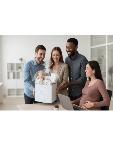 Canastilla Bebé Complementos Básicos | Regalo Funcional y Tierno - Bebé de París