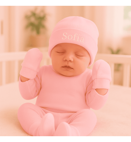 Set de Gorro, Manoplas y Patucos para Bebé | Ropa Suave y Cálida - Bebé de París