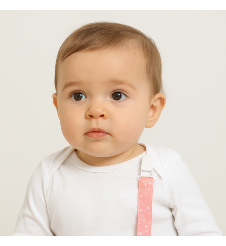 Pack de 2 chupetes personalizados con sujetachupete | Regalo único y práctico para bebé