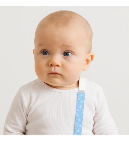 Pack de Doudou y 2 chupetes personalizados con nombre | Con sujetachupetes para bebé