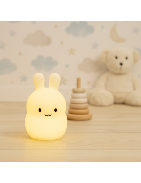 Lámpara de Luz, Oso de Peluche, Pijama, Doudou y Manta Personalizada | Regalo Completo para Bebé