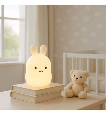 Lámpara de Luz, Oso de Peluche, Pijama, Doudou y Manta Personalizada | Regalo Completo para Bebé