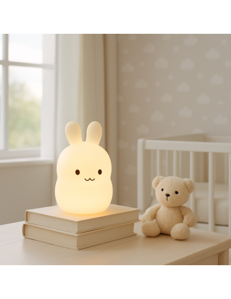 Lámpara de Luz, Oso de Peluche, Pijama, Doudou y Manta Personalizada | Regalo Completo para Bebé