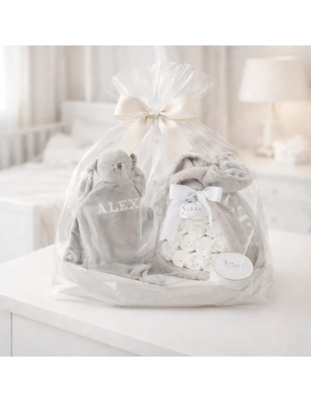 Tarta de Pañales con Doudou | Regalo Original para Bebé Recién Nacido