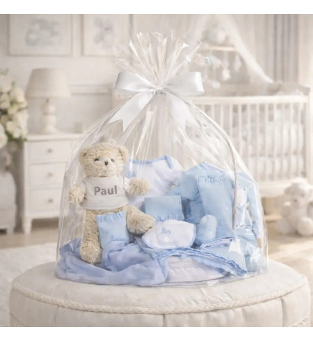 Cesta Bebé Clásica | Canastilla Elegante para Recién Nacido - Bebé de París