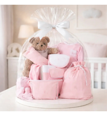 Canastilla Bebé Clásica Plena | Regalo Completo, Elegante y Personalizable - Bebé de París