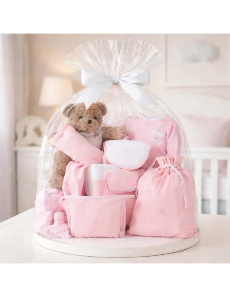 Canastilla Bebé Clásica Plena | Regalo Completo, Elegante y Personalizable - Bebé de París