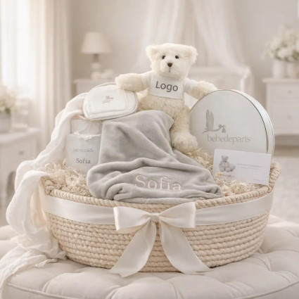 Canastilla de nacimiento personalizada Salamanca | Regalo corporativo para bebés 2