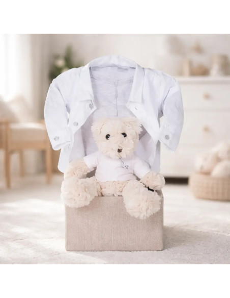 Set Vintage Hugo Boss para bebé | Canastilla de lujo para recién nacido