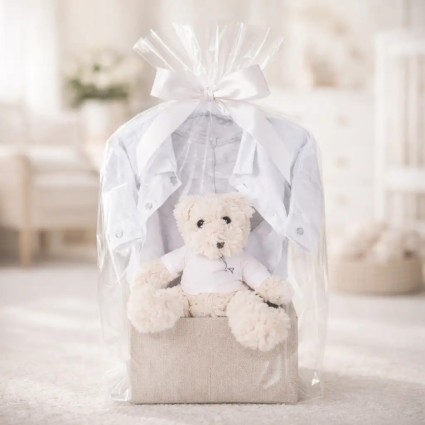 Set Vintage Hugo Boss para bebé | Canastilla de lujo para recién nacido