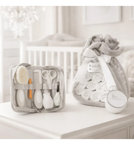 Tarta de Pañales con Set de Aseo | Regalo Completo para Recién Nacido