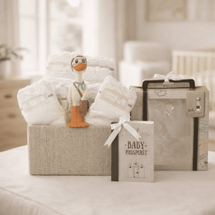 Tarta de Pañales Mordedor Nicky XL | Regalo Original y Práctico para Bebé - Bebé de París 2