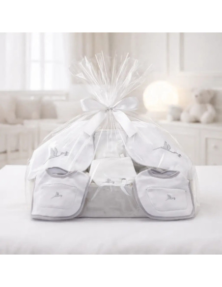 Set de baberos bordados con nombre del bebé | Regalo personalizado y práctico