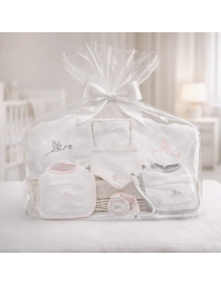 Set regalo baberos bordados con nombre | Personalización y ternura para el bebé