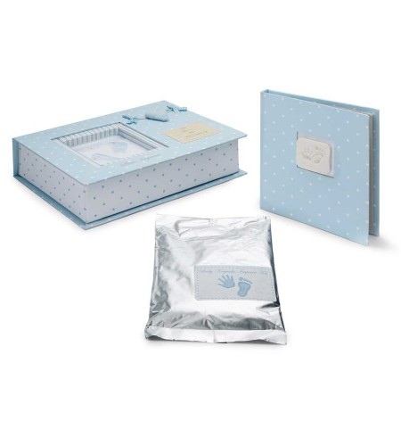 Set Huelas Corazon Azul BebeDeParis
