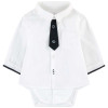 Body Camisa Corbata Karl Lagerfeld Blanco/Negro