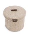 Caja Lana Redonda Beige S