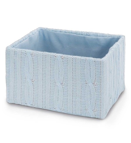 Caja Lana Rectangular Azul