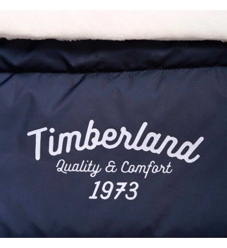Saco cochecito bebé Timberland detalle logotipo