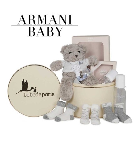 Canastilla Armani Baby Essentials gris