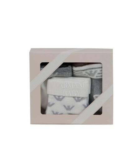 Packaging calcetines Armani Baby gris