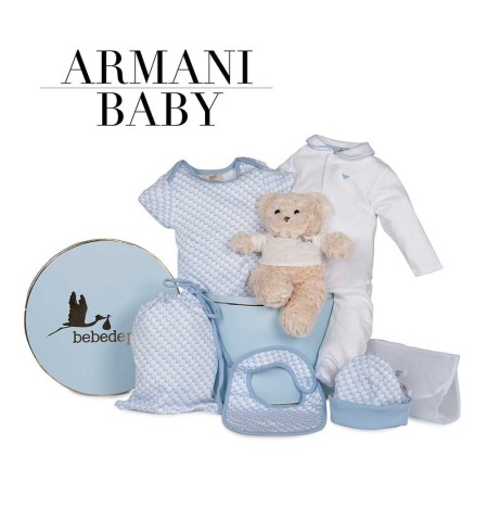 Canastilla Armani Baby azul