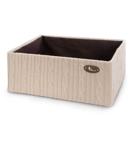 Caja lana beige