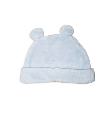 Gorrito orejitas osito color azul