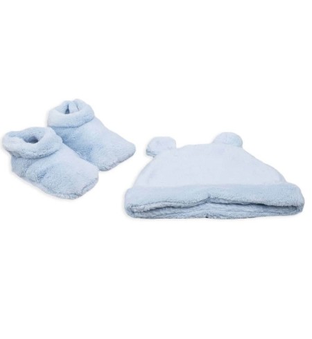 Conjunto gorrito osito y patucos