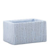 Caja rectangular lana azul pequeña